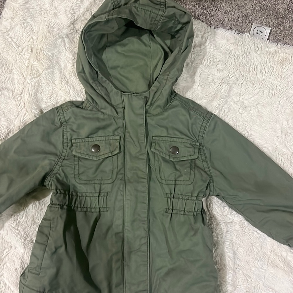 Old Navy toddler girl 12-18m green jacket